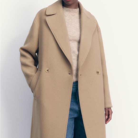 Zara Tan Women's Coat - Picture 7 of 7